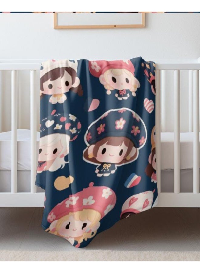 عام بطانية رقيقة من الفانيلا الكرتونية للأطفال والرضع (دافئة ومريحة، ومناسبة للنوم والألعاب) 70 سم * 100 سم - Image 3