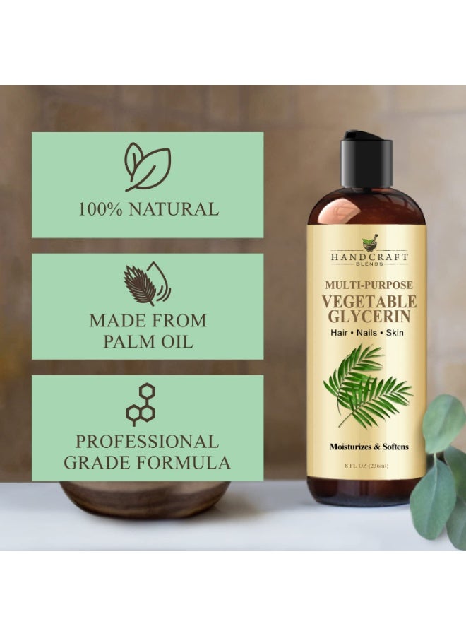 Handcraft Blends Vegetable Glycerin/Glycerine - for DIY Blends 8 Fl Oz - 100% Pure and Natural - Premium Grade Oil for Skin and Hair - Hair and Body - Massage - Image 3