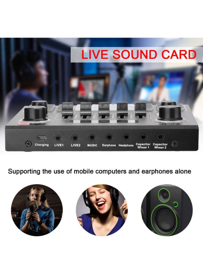 SHOPI - Streaming Microphone Kit With Audio Mixer And Condenser Microphone Set For Podcast Live Broadcast Podcast And BM800 Kit - Image 1