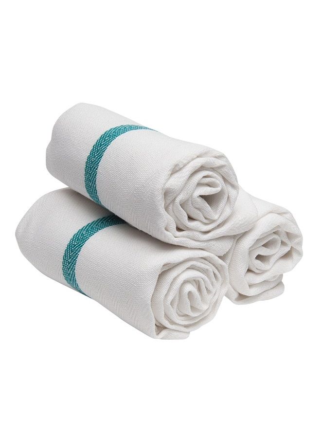 Diane DET005 منشفة حلاقة مصنوعة من القطن بنسبة 100% مقاس 15 بوصة × 26 بوصة للصالونات والمنتجعات الصحية وصالونات الحلاقة - عبوة من 12 قطعة - Image 1