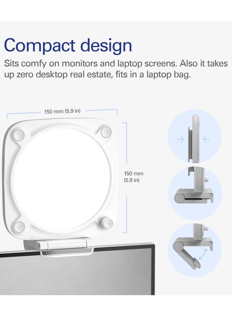 إلجاتو Elgato Key Light Neo - إضاءة احترافية لمكالمات الفيديو، بدون وهج، حامل شاشة قابل للتعديل، تحكم يدوي أو عبر واي فاي، مناسب للمكتب/البث المباشر، Teams/Zoom/Slack/Twitch/Youtube - سهل التركيب والتشغيل على الكمبيوتر المحمول، الكمبيوتر الشخصي، ماك - Image 3