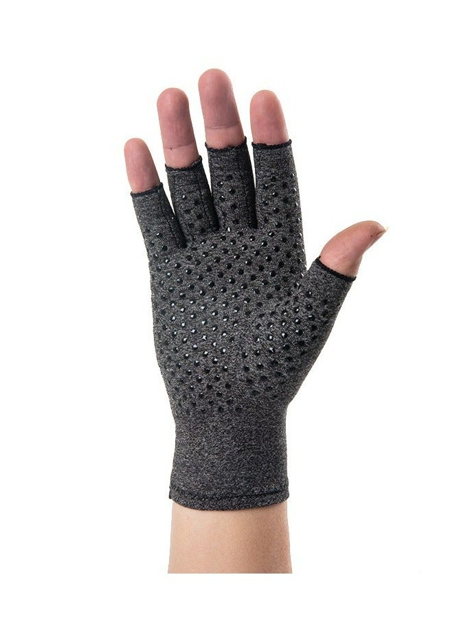Generic Arthritis Compression Gloves for Women & Men for Arthritis Hand Pain Relief, Half-Finger Cycling Gloves Compression Gloves(Glue dispensing style,M)  - Image 2