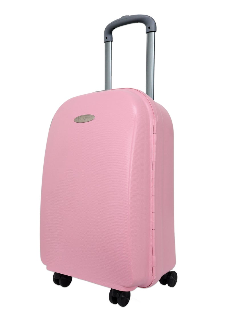 REFLECTION Hard Luggage, Trolley Bag with PP Plastic Body with Soft 3 Level Adjustable Handle, Pink, 69 cm - Image 1