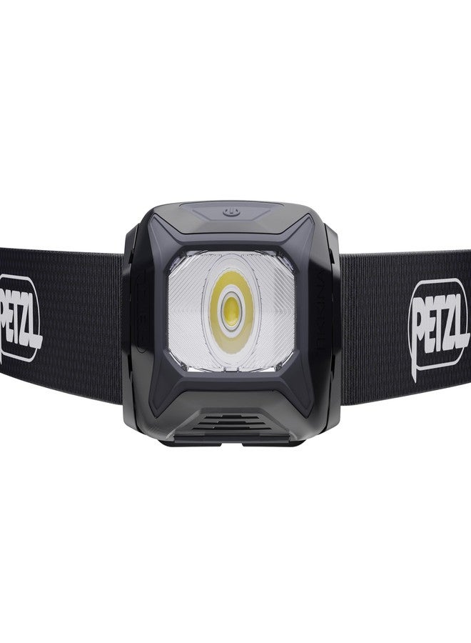PETZL TIKKINA Headlamp - Compact, Easy-to-Use 300 Lumen Headlamp, Designed for Hiking, Climbing, Running, and Camping - Black - Image 2