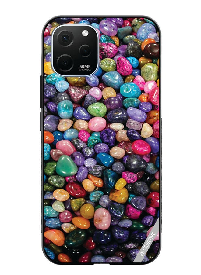 VR CREATIVE Protective Case Cover For Huawei Enjoy 50z Pebbles Design Multicolour - Image 1