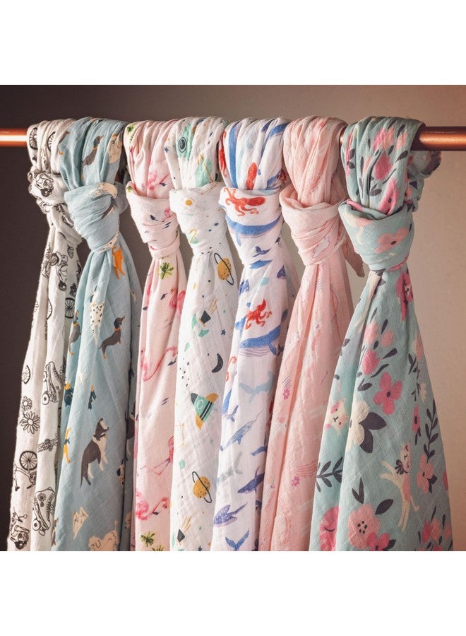 Stephen Joseph Baby Swaddle Blanket, Unisex Swaddle Wrap Soft Muslin Swaddle Blankets, Receiving Blanket for Boys and Girls, 47 x 47 inches, Set of 2, Western - Image 2