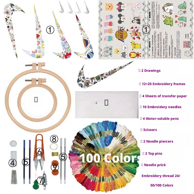 Cross Stitch Alphabet Embroidery Kit DIY Set - Image 4