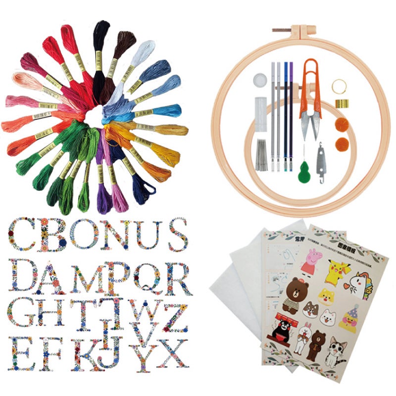 Cross Stitch Alphabet Embroidery Kit DIY Set - Image 5