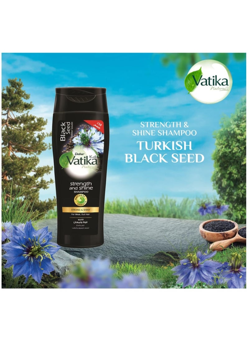 VATIKA Naturals Blackseed (Habba Sauda) Shampoo (360ml) - For Weak & Dull Hair - Strength & Radiant Shine - Enriched with Pure Natural Extracts - Image 3