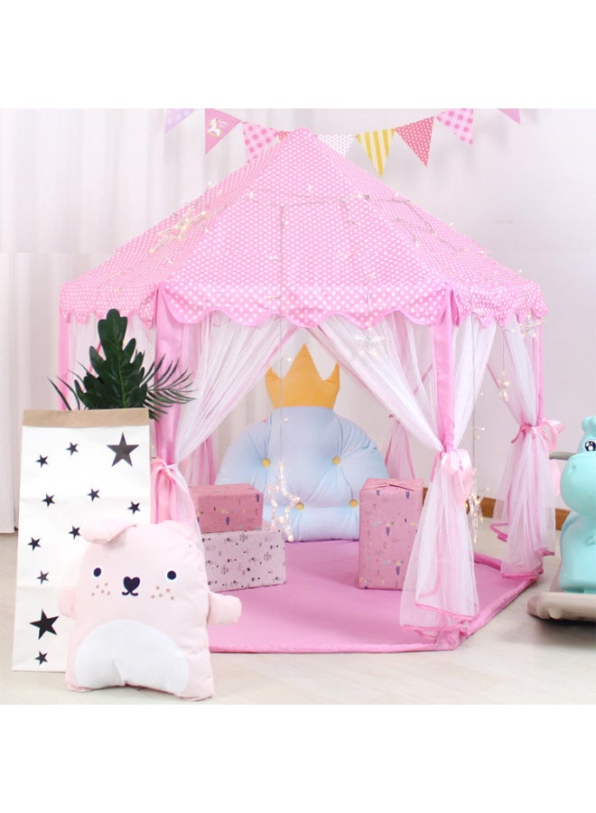 Children's Indoor Tulle Hexagon Tent Baby Decoration Game House Princess Game Castle Tent Toy House - Image 2