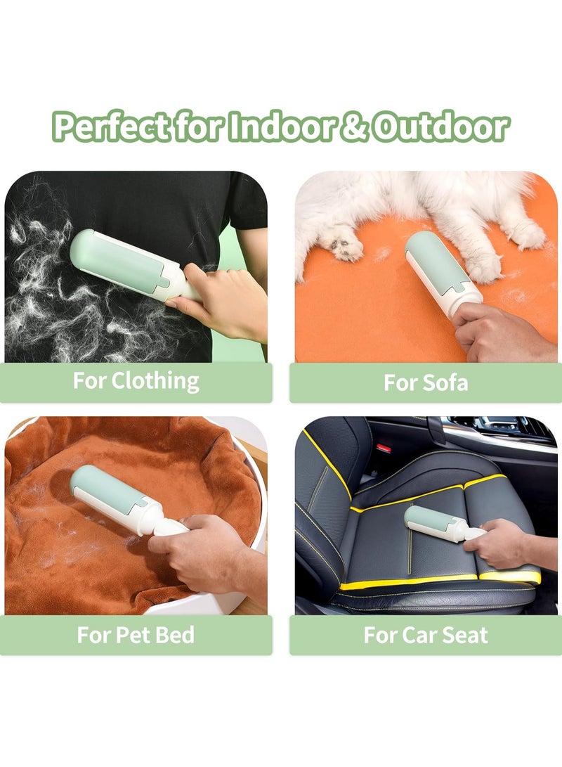 Pet Hair Remover Roller,Reusable Dog & Cat Fur Remover with Comfy Non-Slip Handle, Portable Pet Hair Removal Tool with Self-Cleaning Base for Couch, Car Seat, Carpet, Bedding - Image 5