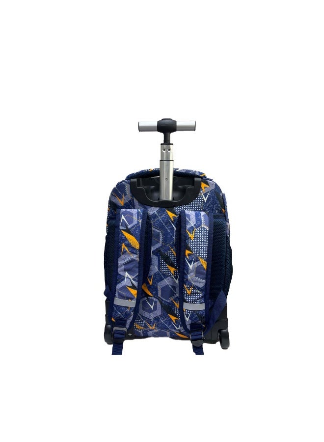 نوزكي حقيبة مدرسية ترولي نوزكي للطلاب - مقاس 16 بوصة - حقيبة متعددة الوظائف بعجلات - مناسبة للأولاد والبنات - Image 3