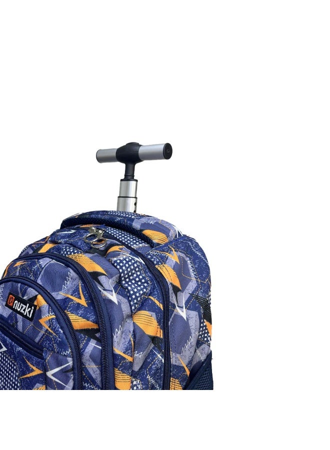 نوزكي حقيبة مدرسية ترولي نوزكي للطلاب - مقاس 16 بوصة - حقيبة متعددة الوظائف بعجلات - مناسبة للأولاد والبنات - Image 4