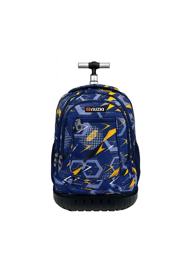 نوزكي حقيبة مدرسية ترولي نوزكي للطلاب - مقاس 16 بوصة - حقيبة متعددة الوظائف بعجلات - مناسبة للأولاد والبنات - Image 1