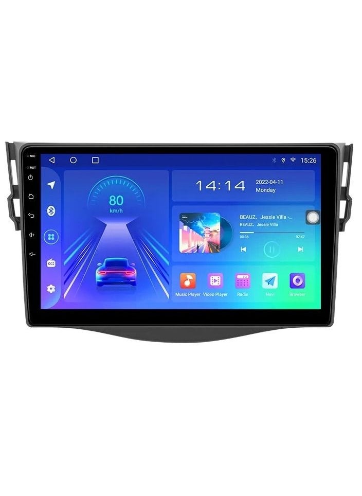 Android Screen For Rav4 2005 To 2013 4GB RAM Support Apple Carplay Android Auto Wireless QLED Touch Screen AHD Camera Included SIM Card Support Bluetooth Offline Navigation GPS