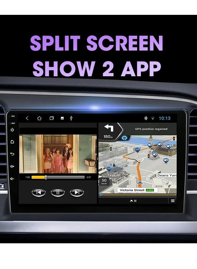 Android Screen For Rav4 2005 To 2013 4GB RAM Support Apple Carplay Android Auto Wireless QLED Touch Screen AHD Camera Included SIM Card Support Bluetooth Offline Navigation GPS