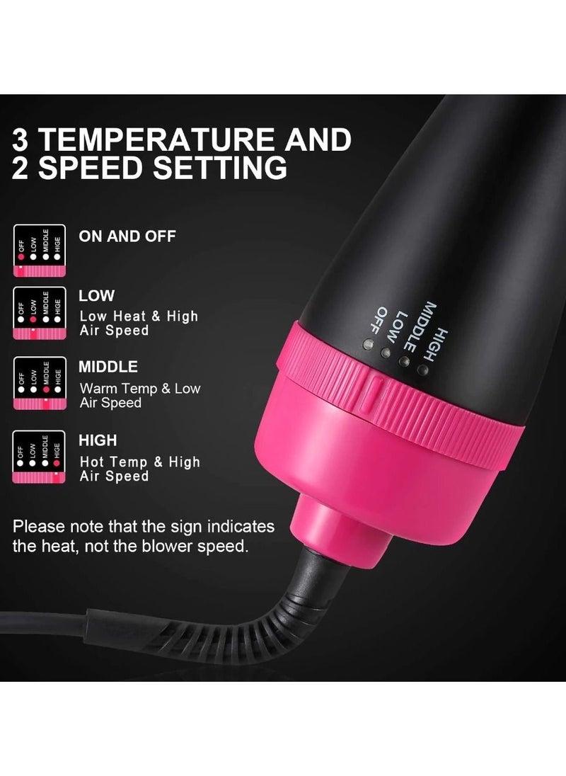 One Step Hair Blower Brush One Step Hair Dryer & Volumizer Hair Dryer Brush Dryer Rotating Hot Air Brush Hair Dryer Hairbrush Blow Dryer Comb  - Image 4