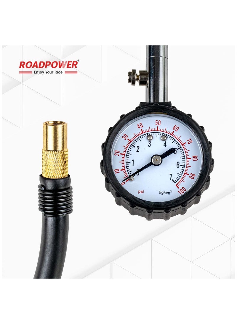 RoadPower Tire Pressure Gauge 100 psi Accurate Heavy Duty Tire Gauge Cars Trucks SUV Motorcycles - Image 4