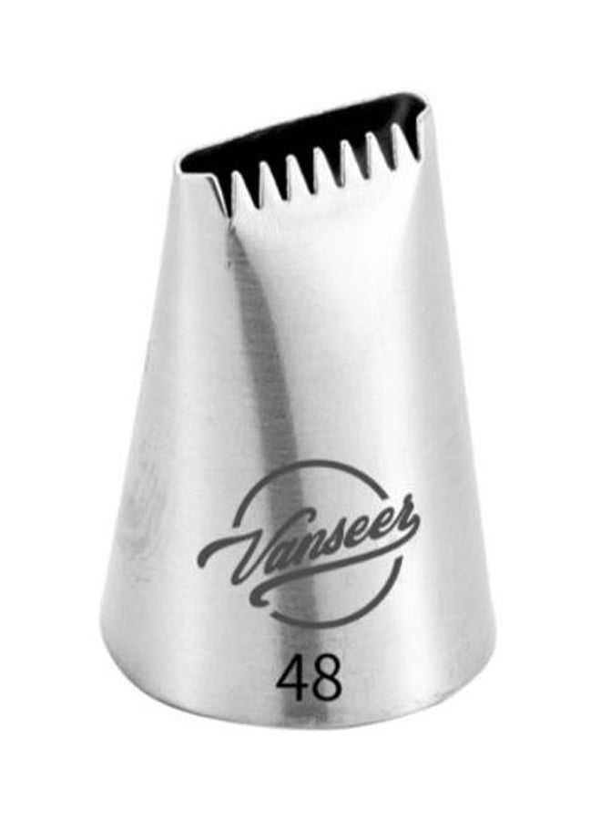 إسكدنيا قمع مع أنبوب لتزيين الكيك فضي 5سم - Image 1