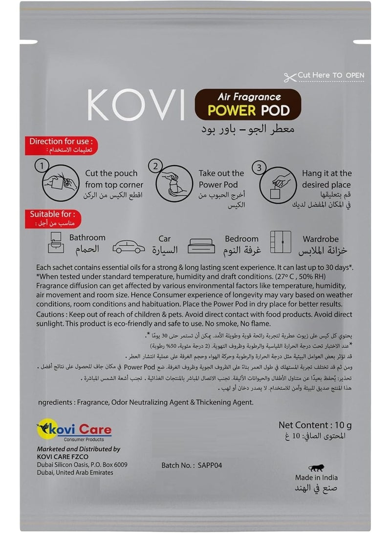 كوفي معطر جو باور بود للحمام والسيارة برائحة العنبر العربي 10 جرام - Image 2