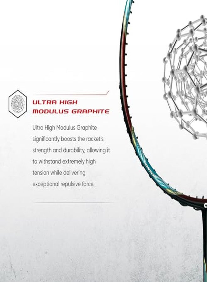 Apacs Attack 66 (35LBS | 5U | Power x Speed Frame System) 30T High Modulus Graphite Badminton Racket with Full Cover | Made in Vietman (Red) - Image 5