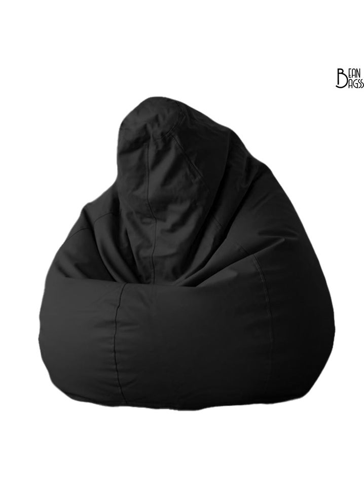 FATBAG PVC Black Bean Bag Filled Multi Purpose Faux Leather Bean Bag For Kids & Adult  - Image 3