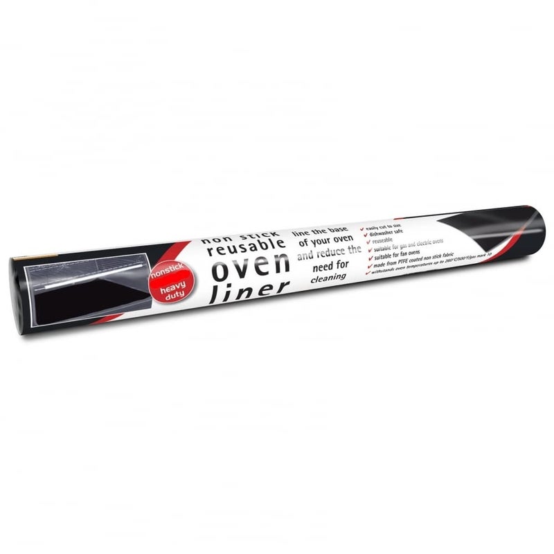 Non Stick Heavy Duty Oven Liner Black Suitable for Fan Assisted ovens