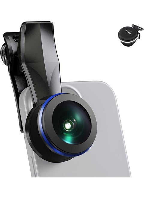 NEEWER 200° Fish Eye VR Lens with 17mm Thread Phone Lens Clip for Panoramic View, Live Streaming, Outdoor Landscape, Architecture, Compatible with iPhone 16 Pro Max S24 Ultra LS-57