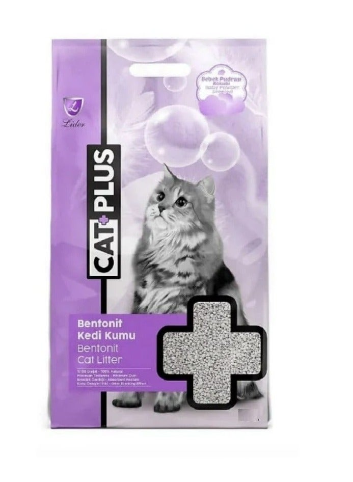 ليدير كات بلس رمل قطط 5 لتر  امتصاص و تكتل عالي الأداء برائحة الخزامى