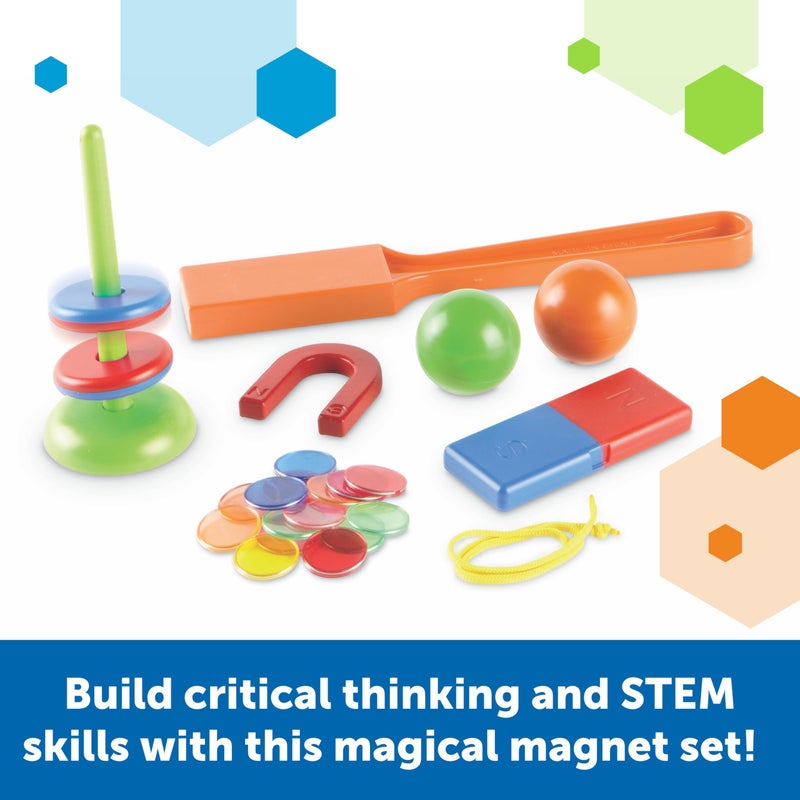 Learning Resources STEM Explorers -Ages 5+, Magnet Movers, Critical Thinking Skills, STEM Certified Toys, Magnets Kids,Magnet Set,Back to School Supplies,39 Pieces - Image 2