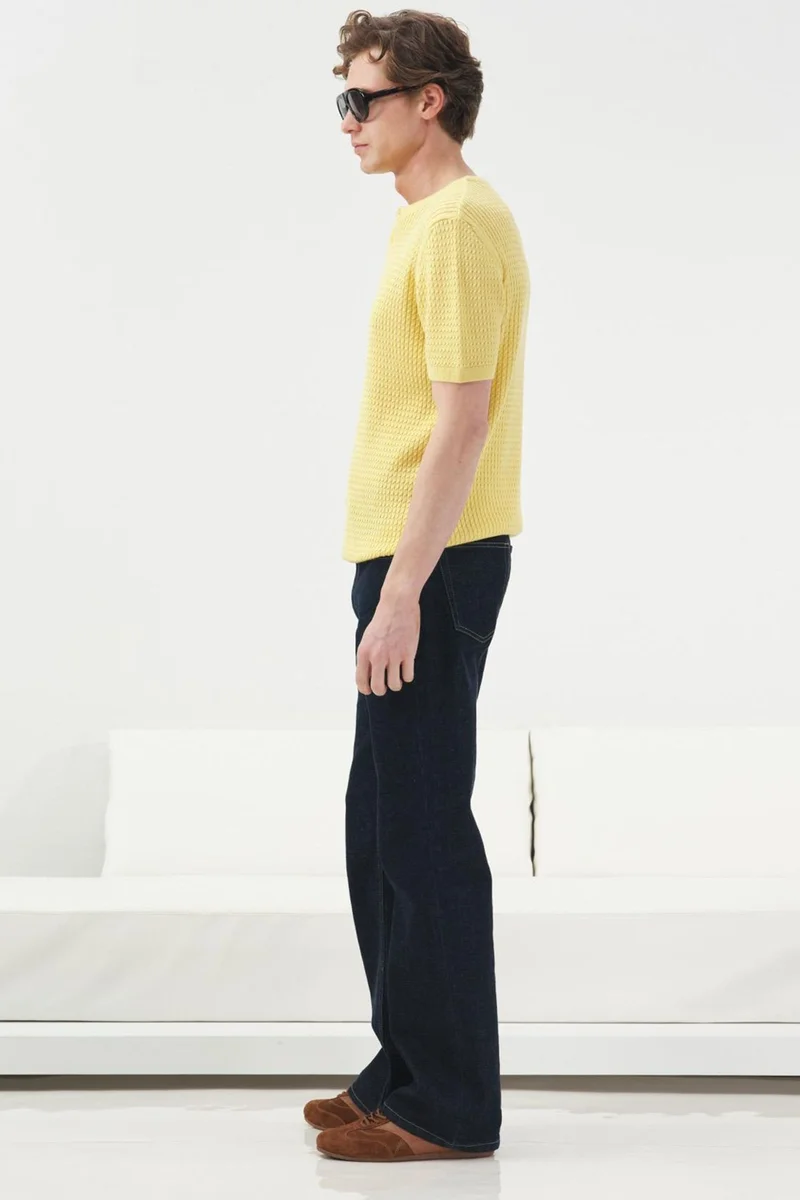 Giesto Lemon Yellow GIESTO Men's T-Shirt for Men | Best Price UAE