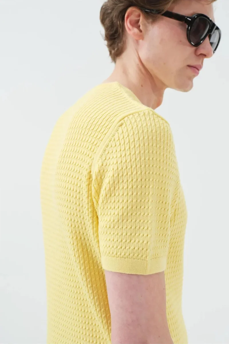 Giesto Lemon Yellow GIESTO Men's T-Shirt for Men | Best Price UAE