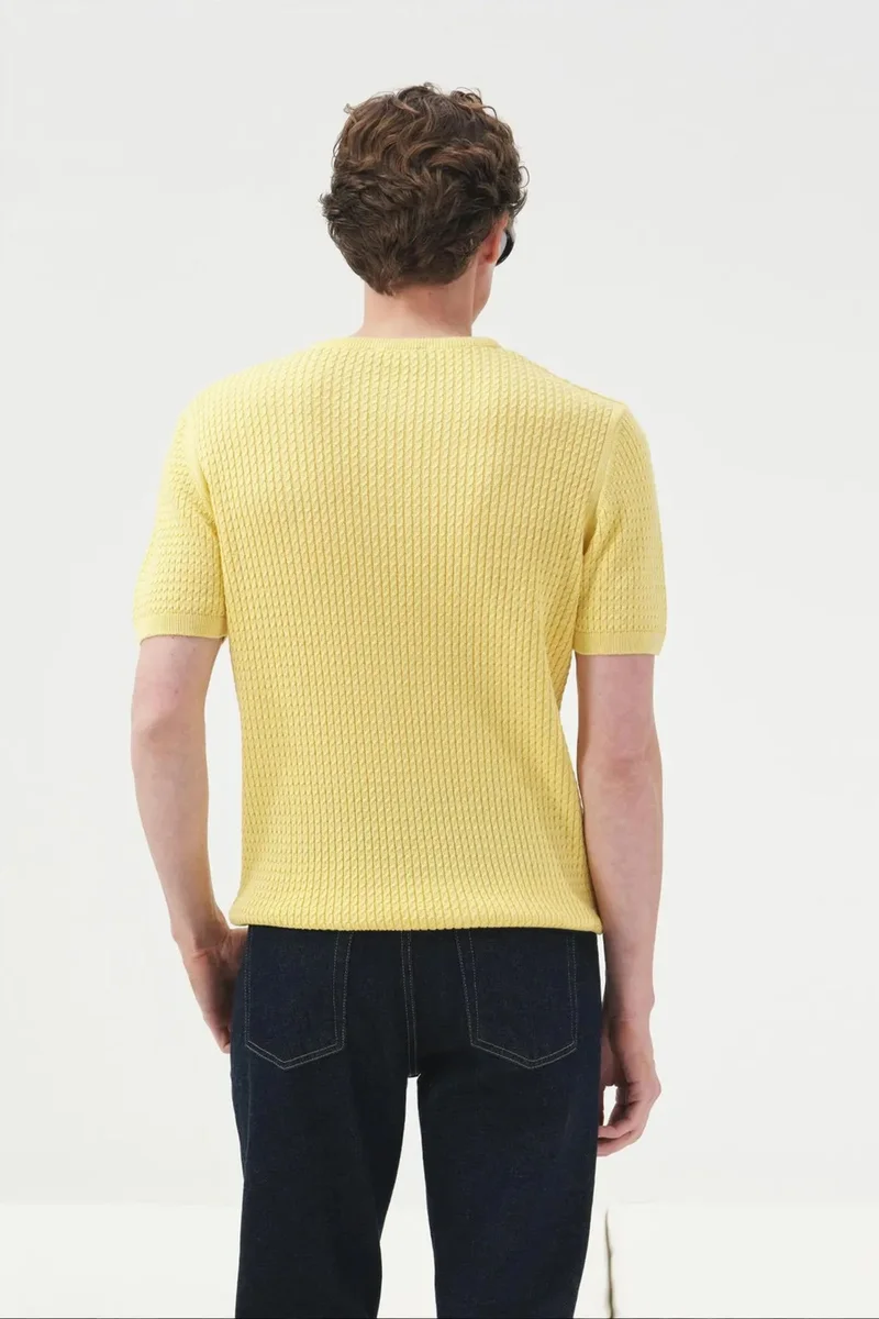 Giesto Lemon Yellow GIESTO Men's T-Shirt for Men | Best Price UAE