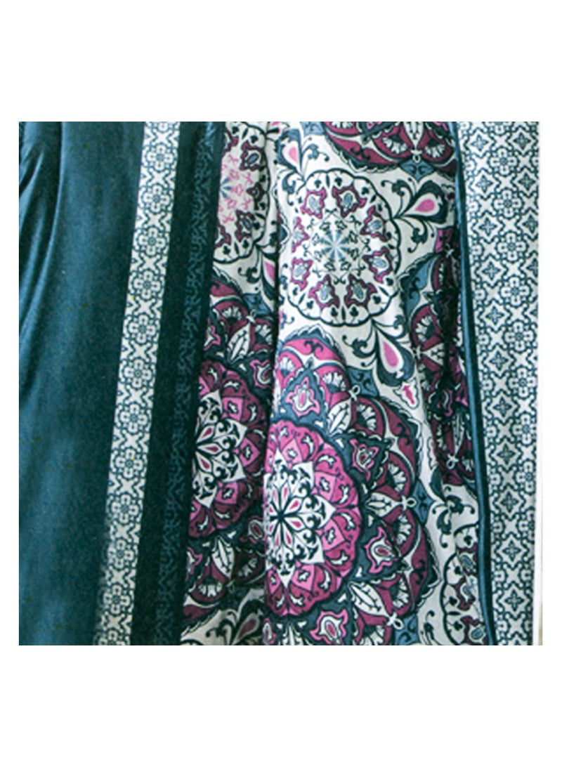 فاميلي بيد ملاية فلات مشجر قطن 3 قطع مقاس 180×250 سم موديل 158من فاميلي بد - Image 3