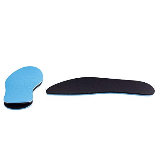 Amitataha 2 Pairs Breathable Insoles, Super-Soft, Sweat-Absorbent, Double-Colored and Double-Layered Shoe Inserts of Foam That Fit in Any Shoes (Blue/Black, 12.5-14.5 Women/9.5-13.5 Men) - Image 4