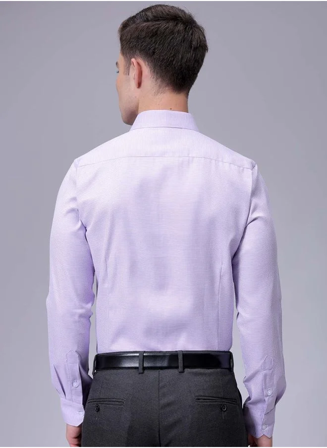 The Indian Garage Co Men Slim Fit Solid Full Sleeves Cutaway Collar Formal Shirt