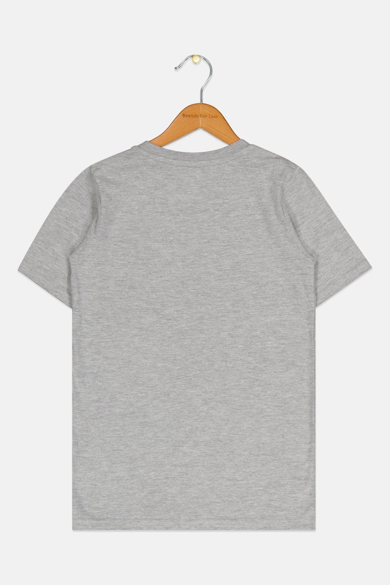 NBA Kids Boy Sportswear Fit Short Sleeve Outdoor T Shirt, Grey - Image 2