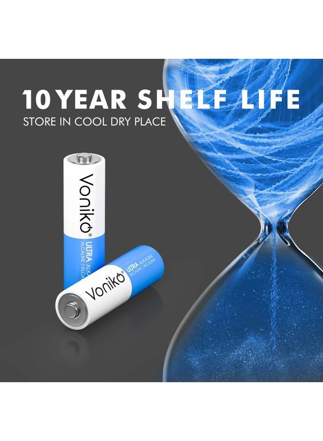 Voniko Premium Grade AA Batteries - (100 Pack) - Alkaline Double A Battery - Ultra Long-Lasting, Leakproof 1.5v Batteries - 10-Year Shelf Life  - Image 3