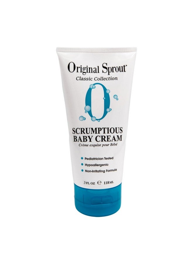 Original Sprout Scrumptious Baby Cream With Zinc For Babies Sensitive Skin 3 Oz. Travel Size Bottle - Image 1