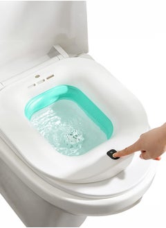 Electric Sitz Bath Foldable Postpartum Care Basin, Sitz Bath Tub for Soothes and Cleanse Hemorrhoids and Perineum Treatment, Suitable for Women, Maternity, Pregnant Women, Elderly (Bubble)