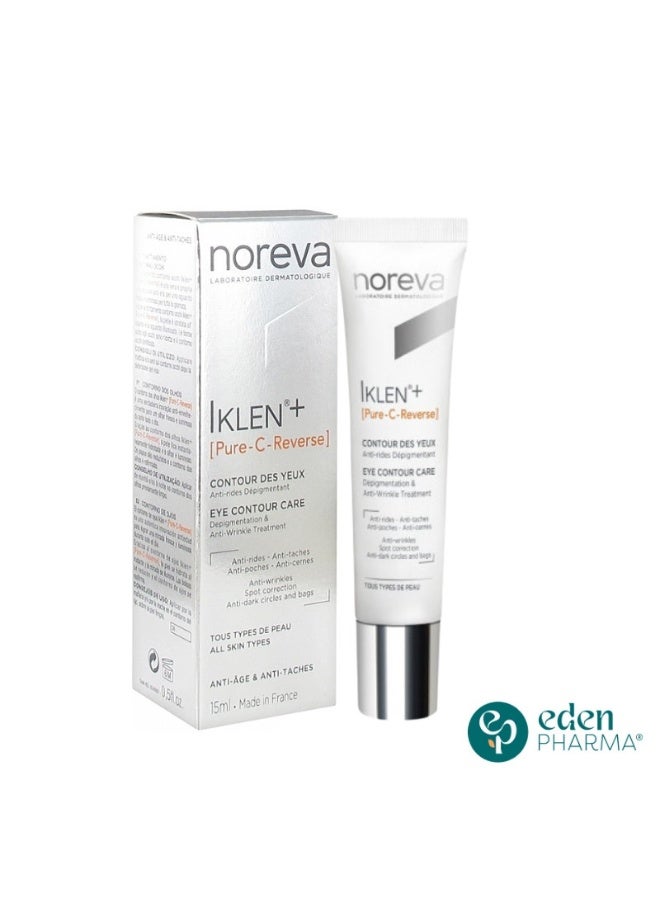 Noreva IKLEN+ Pure-C-Reverse Eye Contour Care 15ml - Image 2