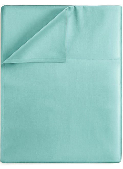 Cal King Size Flat Sheet - Hotel Quality Top Flat Bed Sheet Only - Ultra-Soft  Breathable & Cooling - Fade & Wrinkle Free - Easy-Care  Stain & Shrink Resistant Bedding - Easy-Fit & Oeko-Tex - Spa Blue