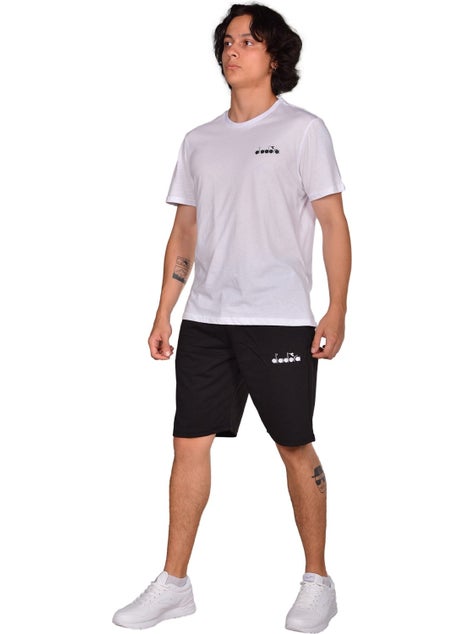 DIADORA Mesa - Black Cotton Sports Shorts - mesa  - Image 2
