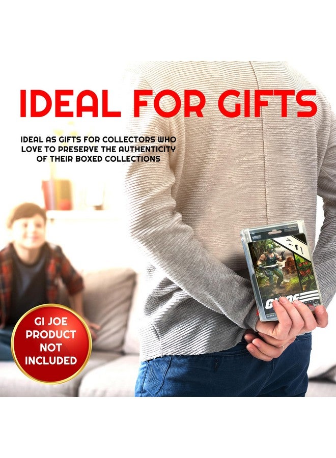 EVORETRO Action Figure Display Case For Gi Joe Classified Series 6 In Figures, Windowless Box Packaging - 10-Pack 0.40 Mm Thick, Clear, Scratch Resistant, Stackable Pet Plastic Protective Case - Image 4