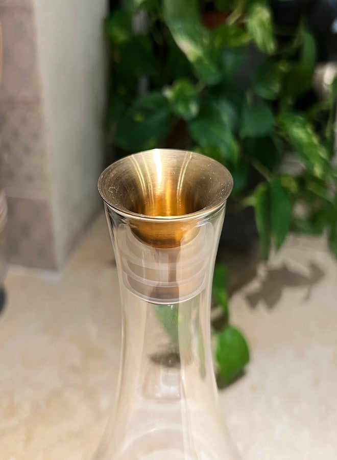 MAYU Golden Pouring Spout - Elegant Gold Spout for the Swirl Pitcher Carafe - Stainless Steel with a Grade A Silicone Seal - Image 3