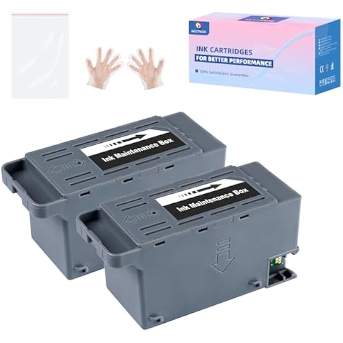 صندوق صيانة الحبر E-9345 C12C934591 لطابعات ET-8550 ET-16600 ET-5850 ET-5800 ET-16650 ET-8500 WF-7840 WF-7820 ET-5880 WF-7310 ST-C8000; C12C934591 PXMB9 خزان صيانة الحبر 2-عبوة - Image 1