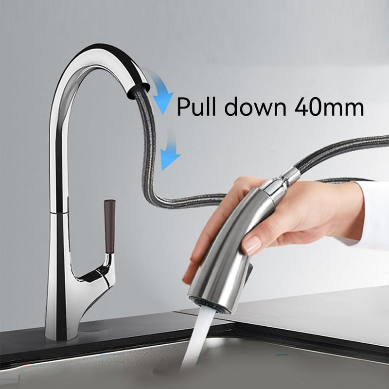 Kitchen Faucet Parts Replacement for Kohler Faucet K-1304674-BC Pull-Down Hose for Sink 67-Inch Bright Chrome Finish Sink Hose Attachment for Faucet K-1219935-BC - Image 4