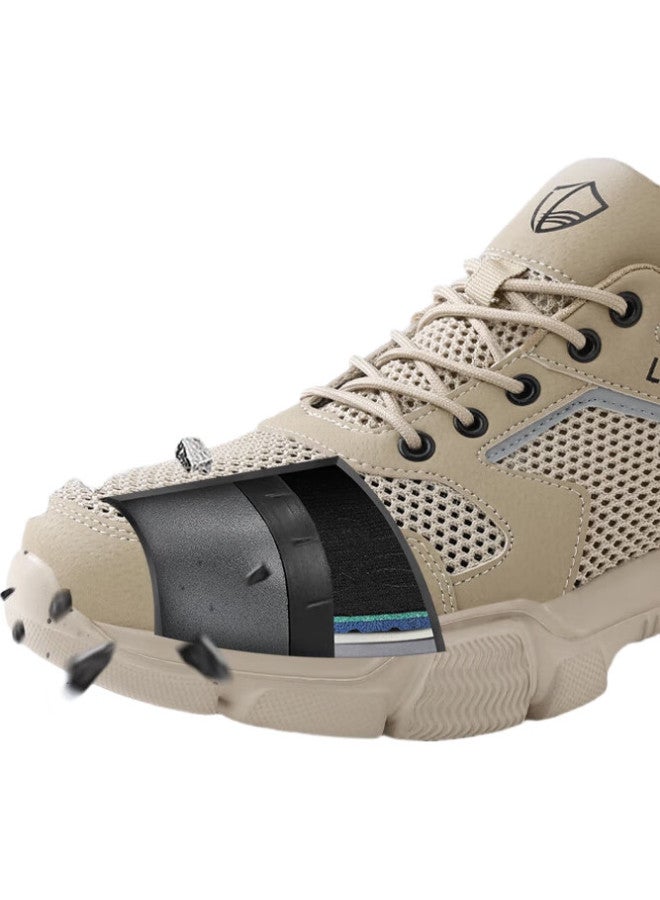 Blue Gull Shield Blue Seagull Shield Labor Protection Shoes Men Steel Toe Anti-Smashing Anti-Stabbing Ultra-Light Anti-Odor Breathable Safety Work Soft Bottom Functional Shoes D232 45 - Image 2