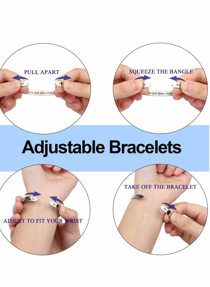 Adjustable Minimalist Cuff Bracelets for Women, Stylish C,Shape Bangles - Image 4