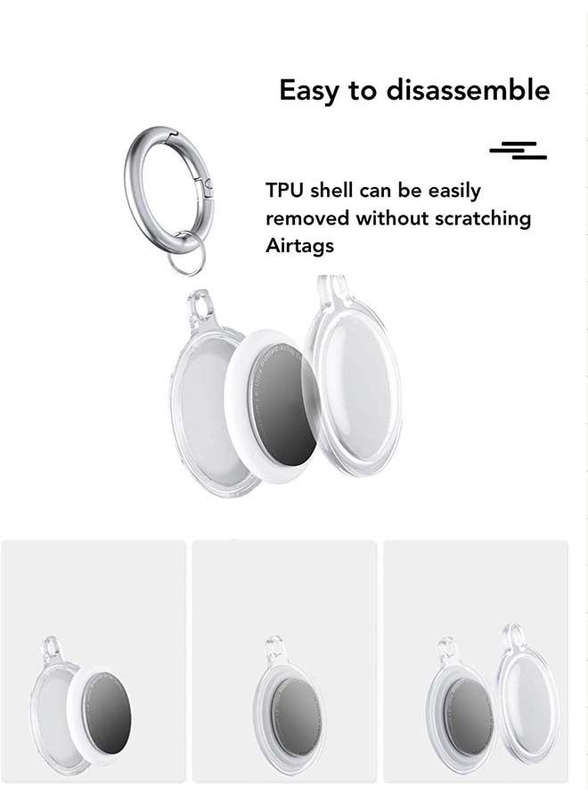 Rock Pow حافظة شفافة واقية لحامل جهاز التعقب Airtags - Image 3